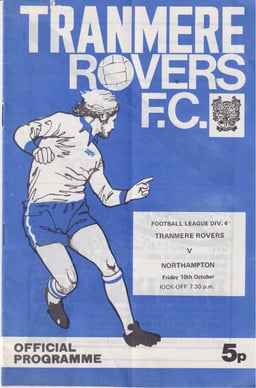 Tranmere Rovers v Northampton Town Match Programme 1975-10-10